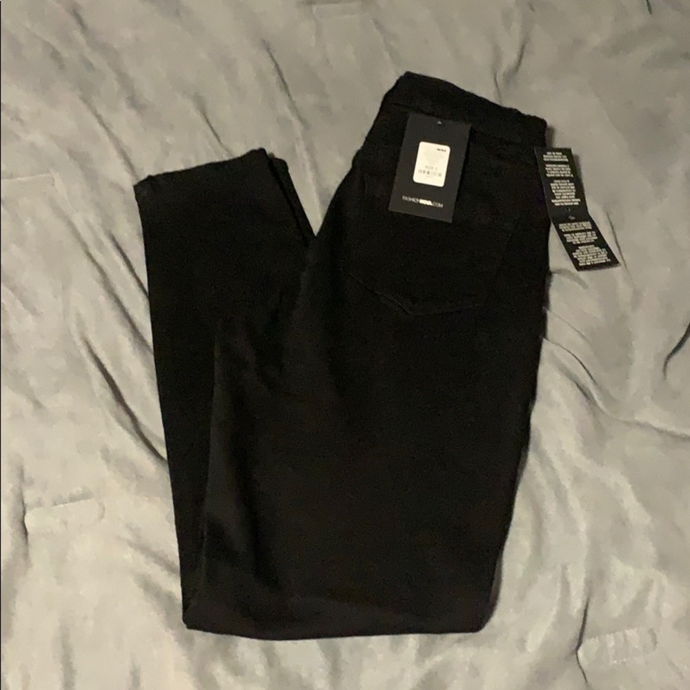 Fashion Nova High Rise Black Jeans BRAND NEW
